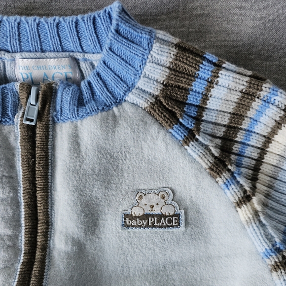 The Children's Place | 3-Piece Overalls, Shirt and Sweater Set - Picture 7 of 13